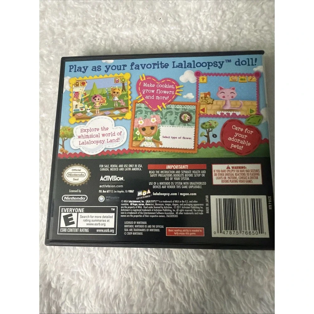 Nintendo DS Lalaloopsy Sew Magical Sew Cute! Case And Manual Only